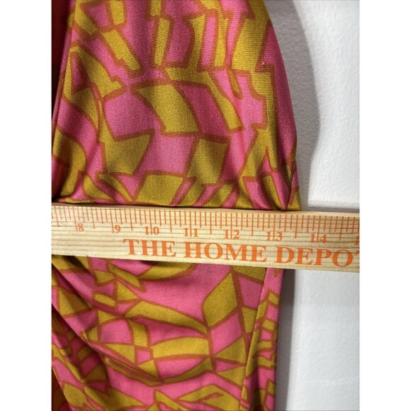 Trina Turk Women’s  Mini Dress Coral Multi Print Halter Dress Sz 6 - Picture 4 of 13